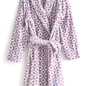 Vera Bradley Purple and Blue Fleece Robe